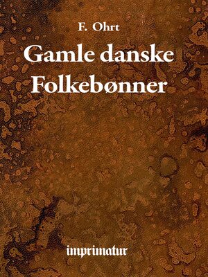 cover image of Gamle danske folkebønner